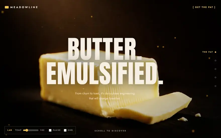 The MEADOWLINE: Butter. Emulsified. website