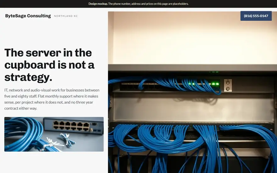 The ByteSage Consulting website