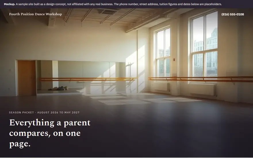 The Fourth Position Dance Workshop website