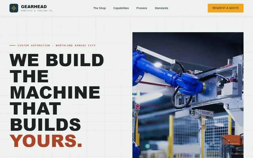 The GearHead Robotics & Tooling website