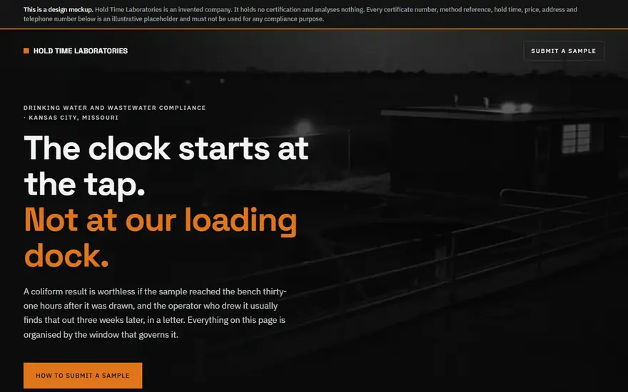 The Hold Time Laboratories website
