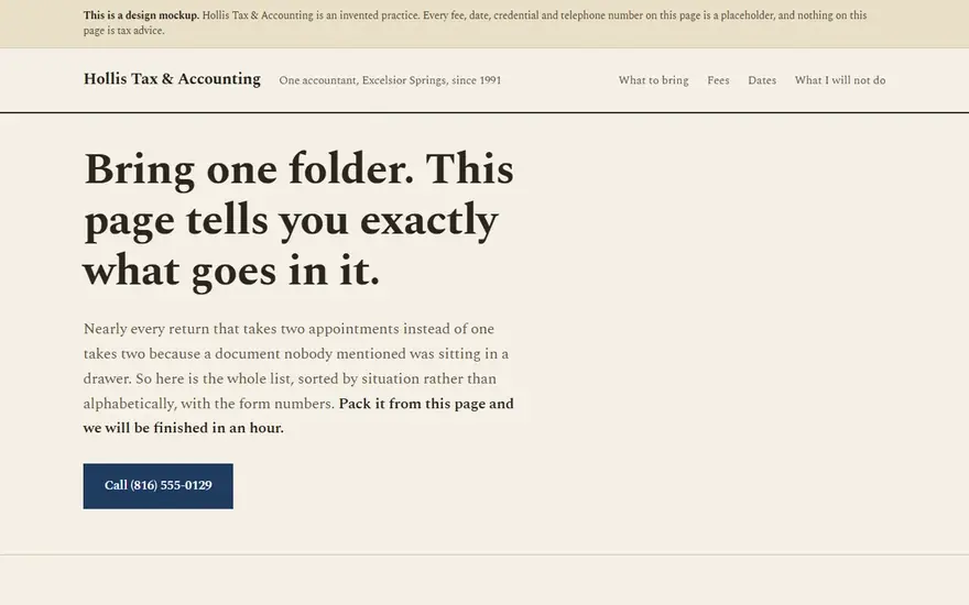 The Hollis Tax & Accounting website