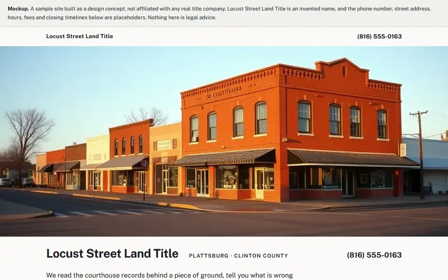 The Locust Street Land Title website