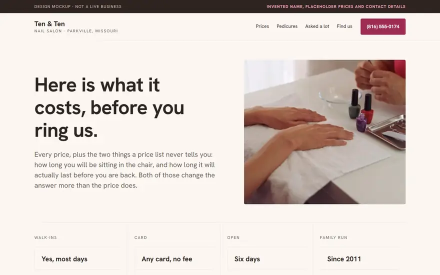 The Ten & Ten website