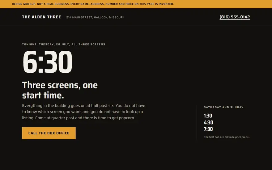 The The Alden Three website
