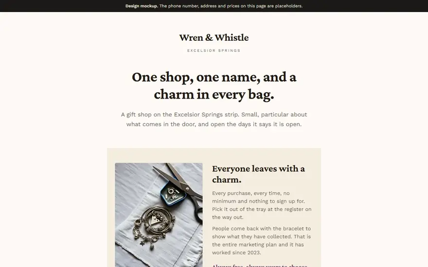 The Wren & Whistle website