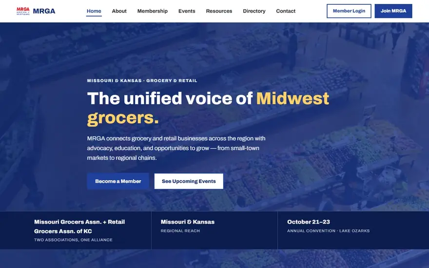 The Midwest Retail & Grocery Alliance website